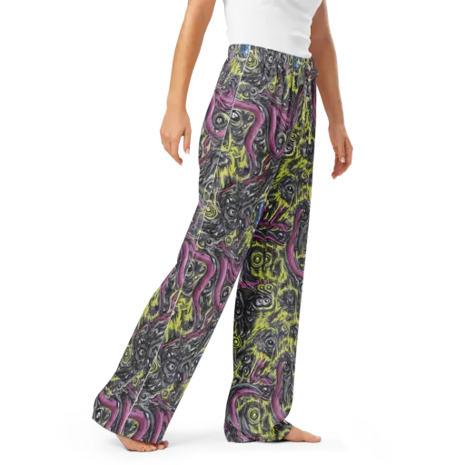 Acid Gaze on a Women's Pajama Pants