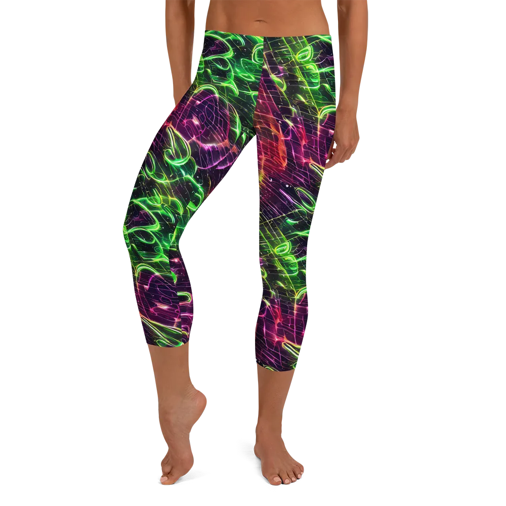 Quantum Ribbons on Capri Leggings — Front