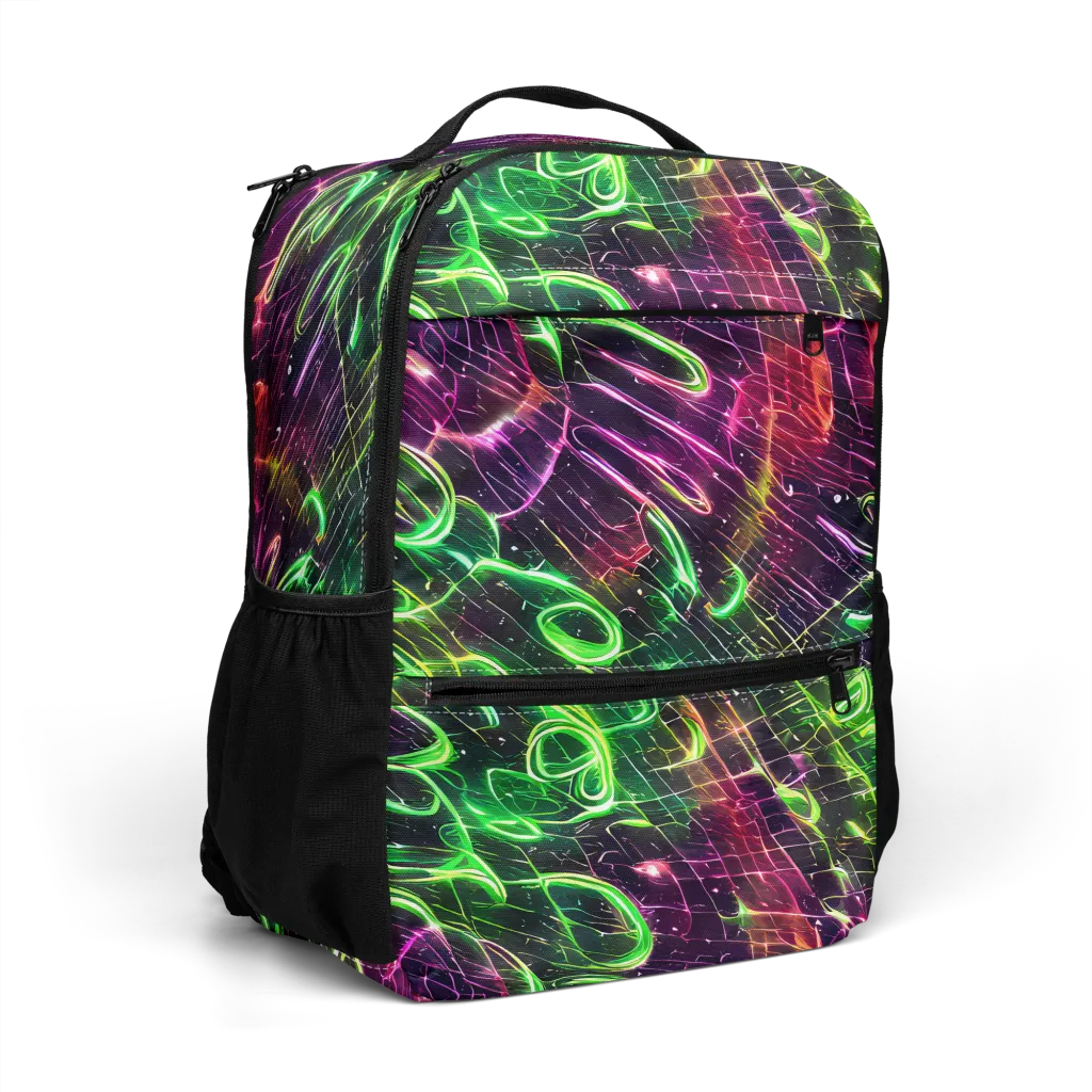 Quantum Ribbons on Utility Backpack — Right Front