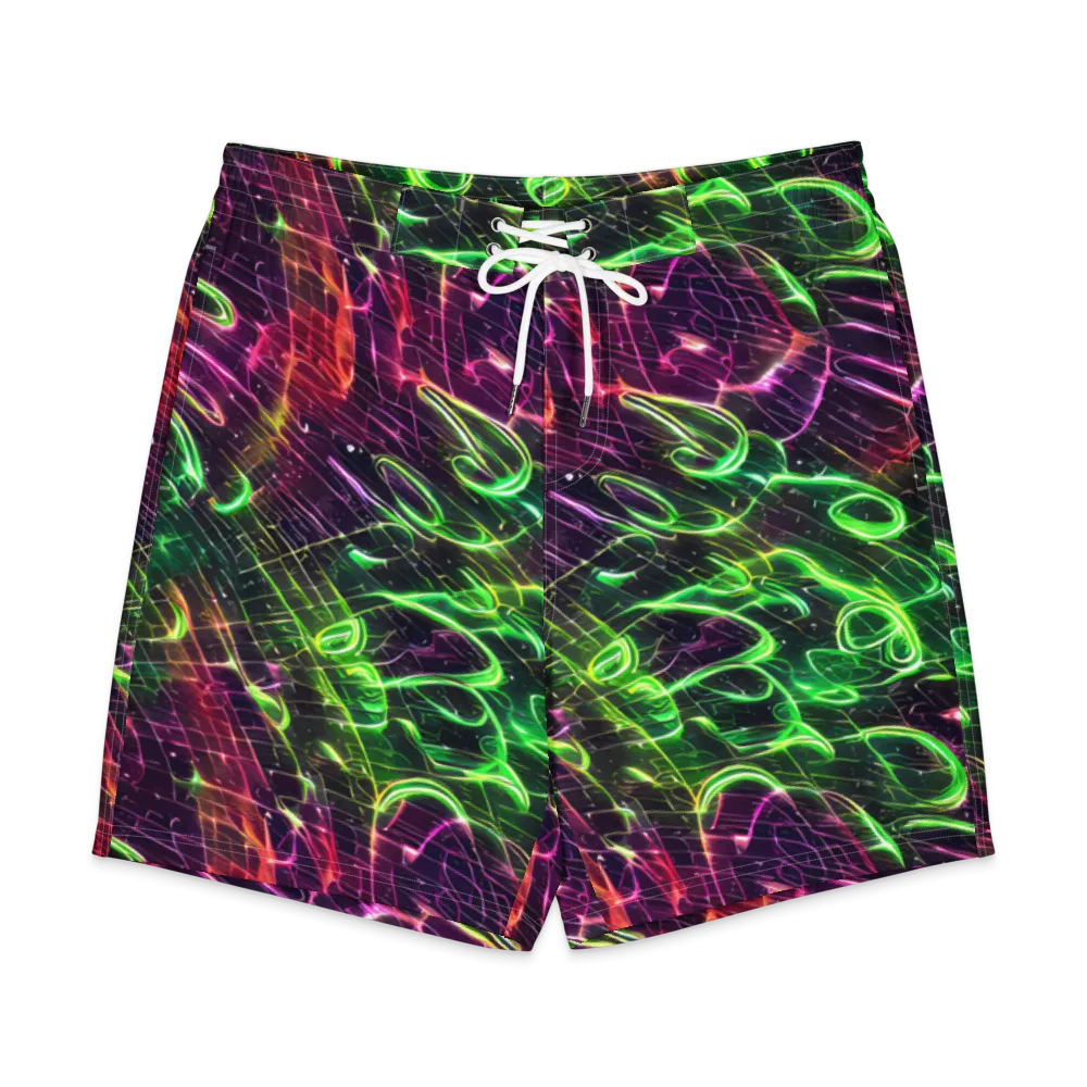 Quantum Ribbons on Men's Board Shorts — Front