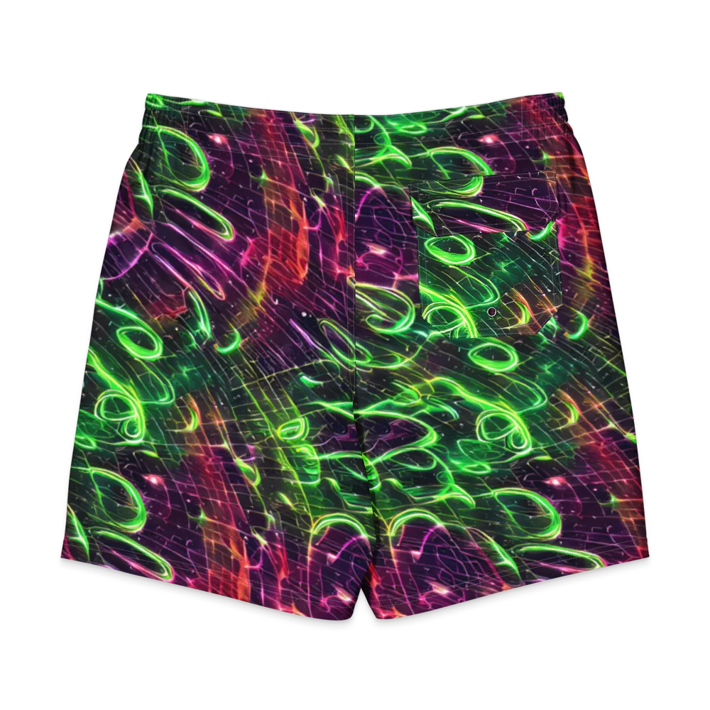 Quantum Ribbons on Men's Board Shorts — Back