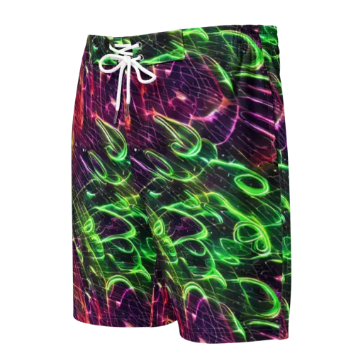 Quantum Ribbons on a Men's Board Shorts