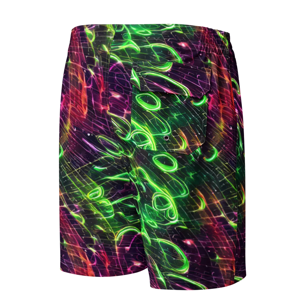 Quantum Ribbons on Men's Board Shorts — Back