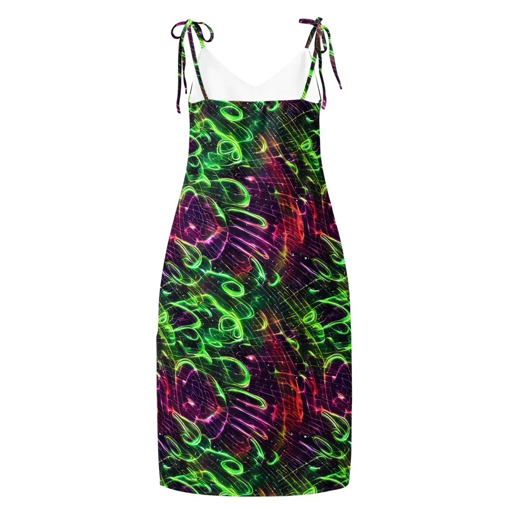 Quantum Ribbons on Slip Dress — Back