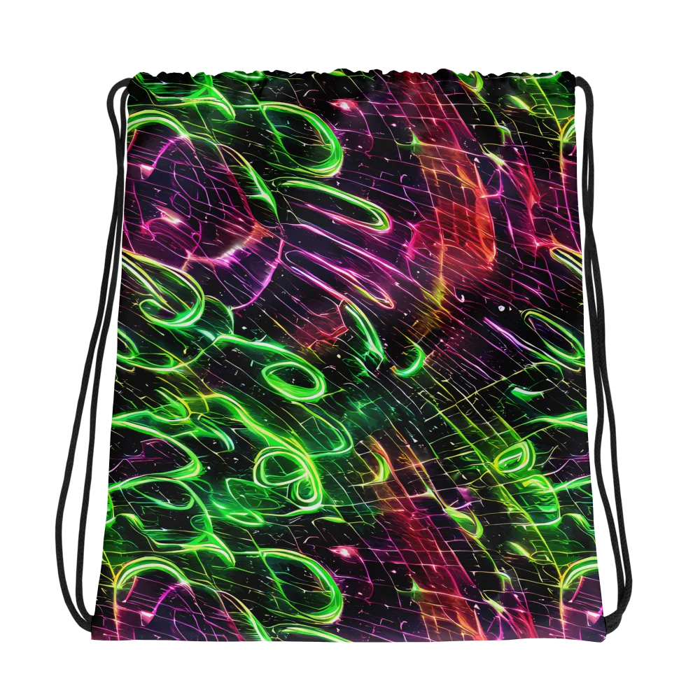 Quantum Ribbons on Drawstring Bag — Photo