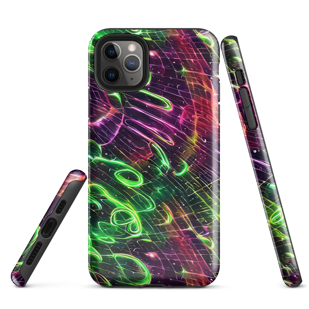 Quantum Ribbons on Tough Case for iPhone® — Front
