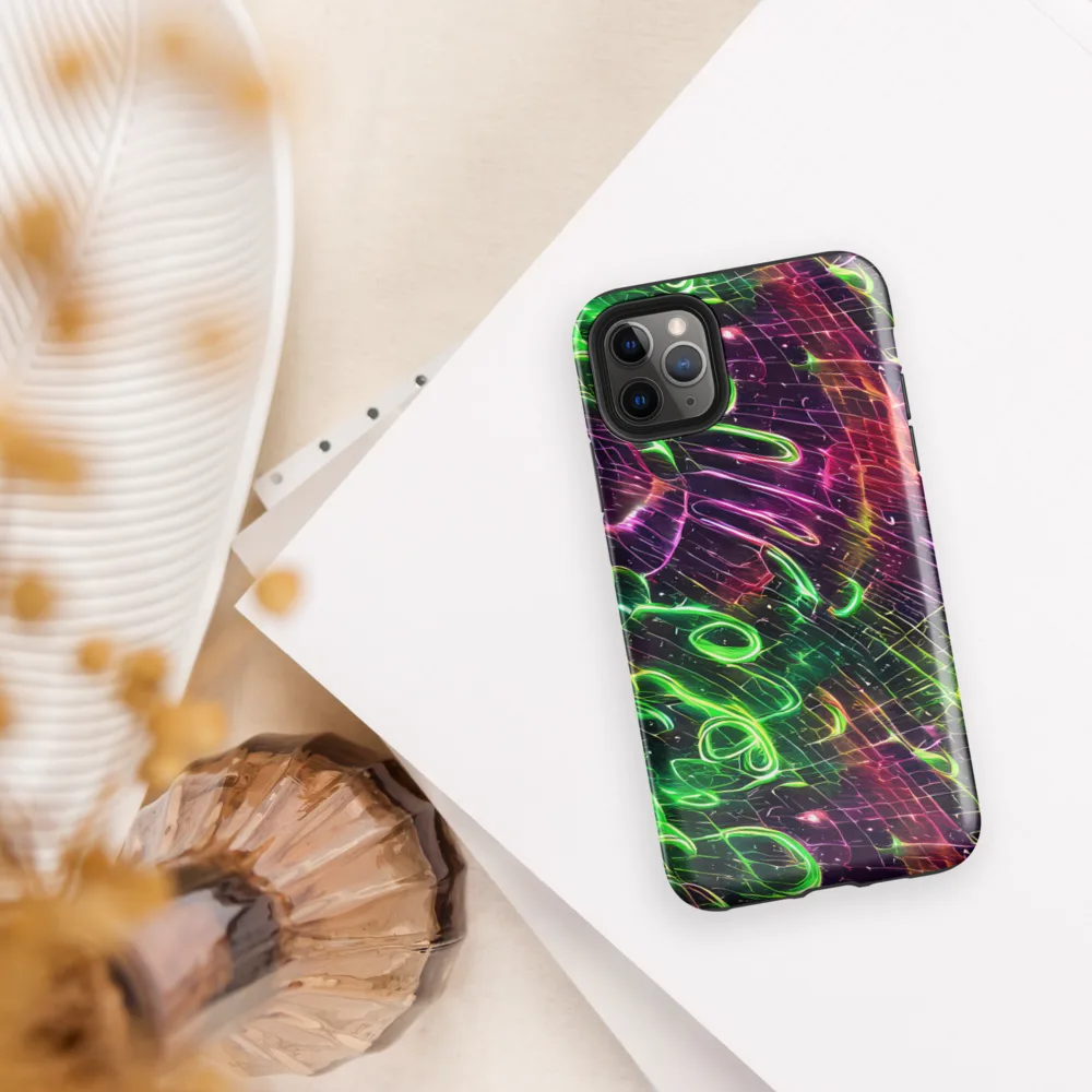 Quantum Ribbons on Tough Case for iPhone® — Front