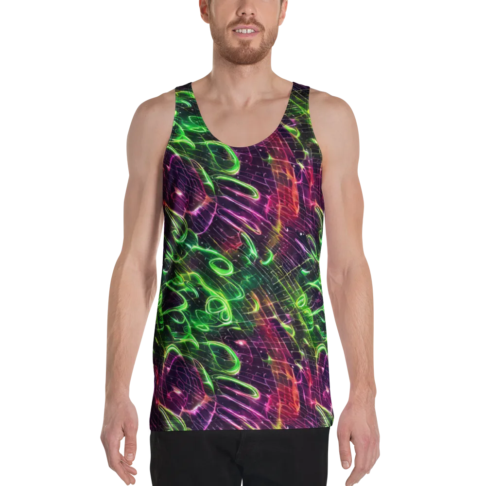 Quantum Ribbons on Men's Tank Top — Front