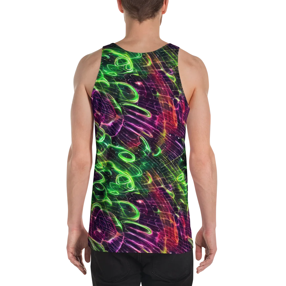 Quantum Ribbons on Men's Tank Top — Back
