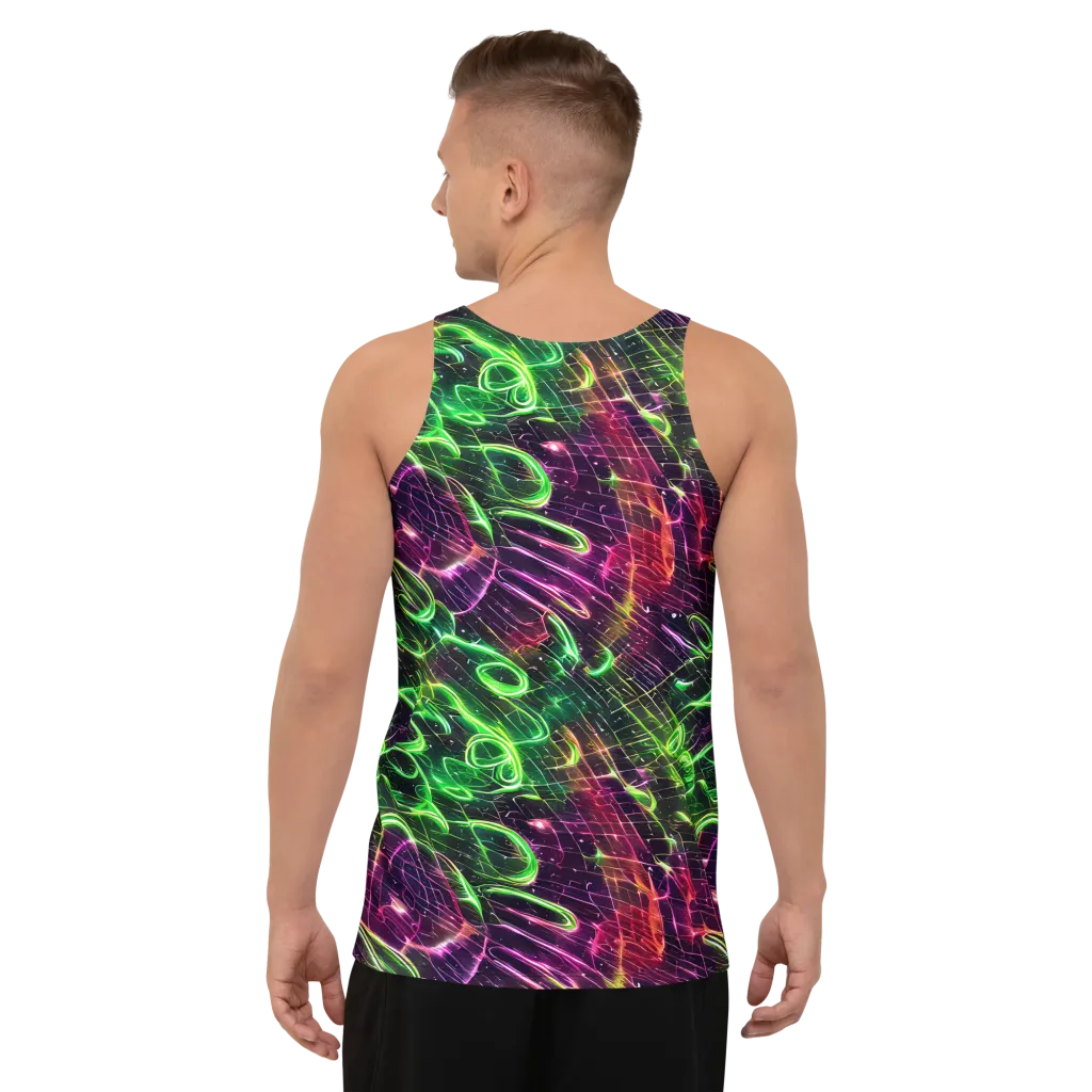 Quantum Ribbons on Men's Tank Top — Back