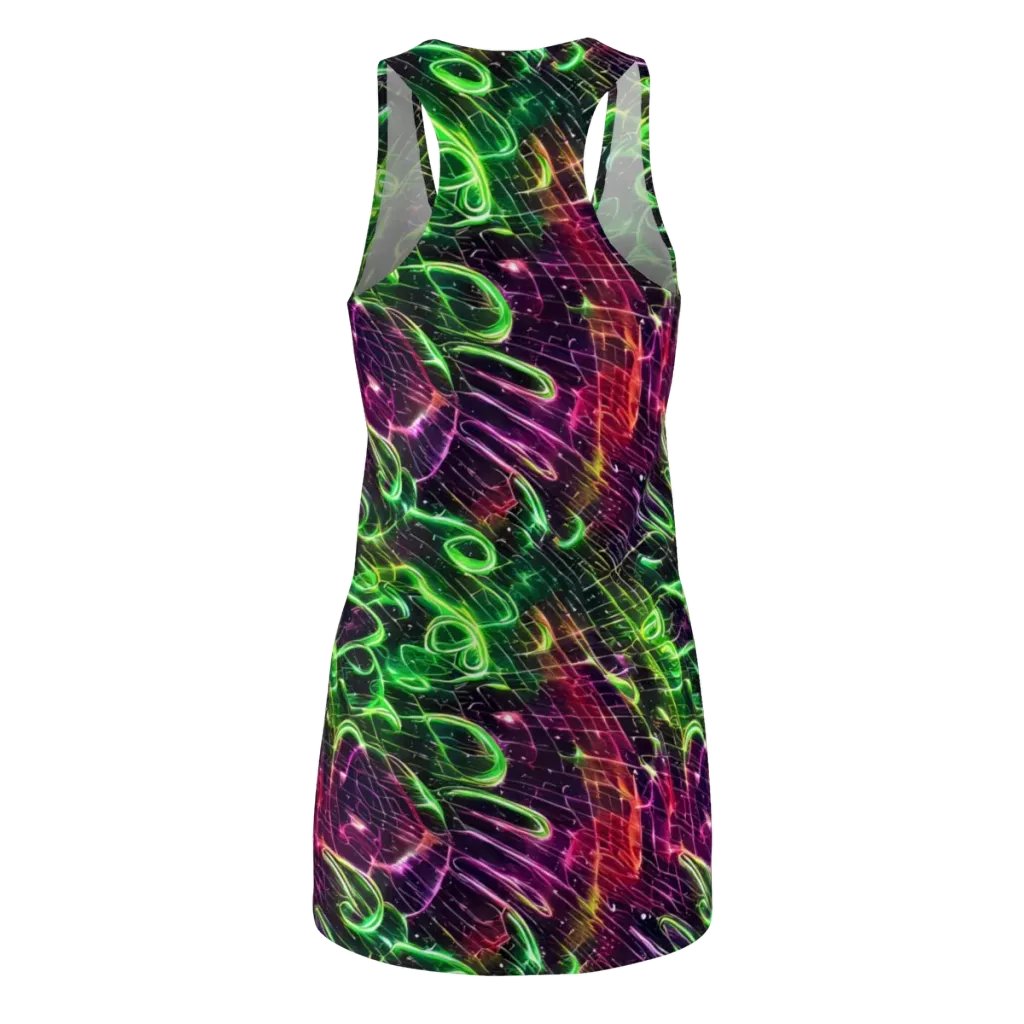 Quantum Ribbons on Racerback Dress — Back