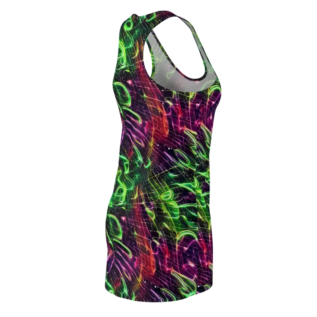 Quantum Ribbons on Racerback Dress — Back Side