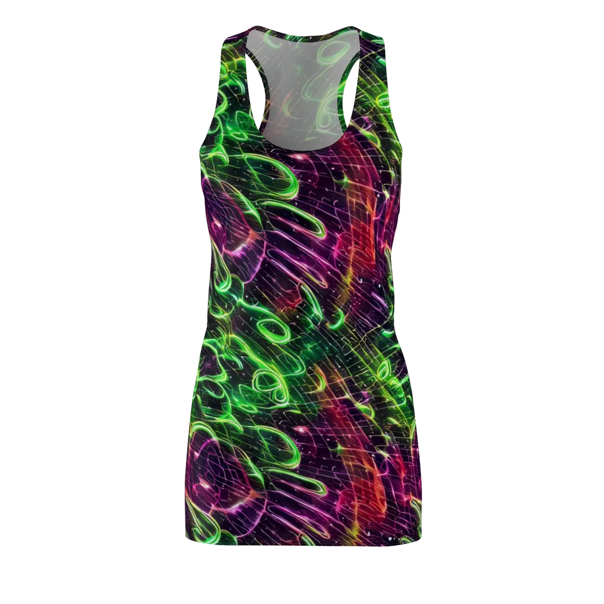 Quantum Ribbons on Racerback Dress — Front