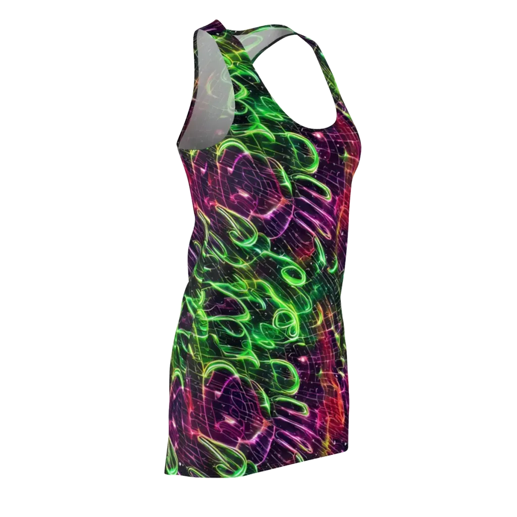 Quantum Ribbons on Racerback Dress — Front Side