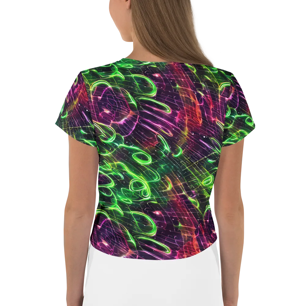Quantum Ribbons on Crop Tee — Back