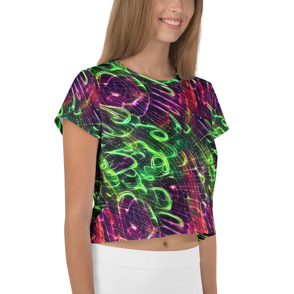 Quantum Ribbons on Crop Tee — Right