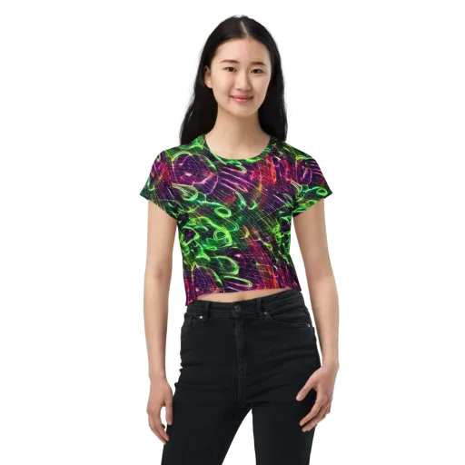 Quantum Ribbons on a Crop Tee