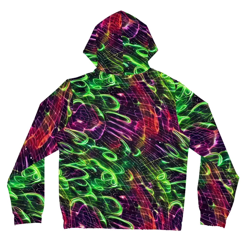 Quantum Ribbons on Women's Full-Zip Hoodie — Back