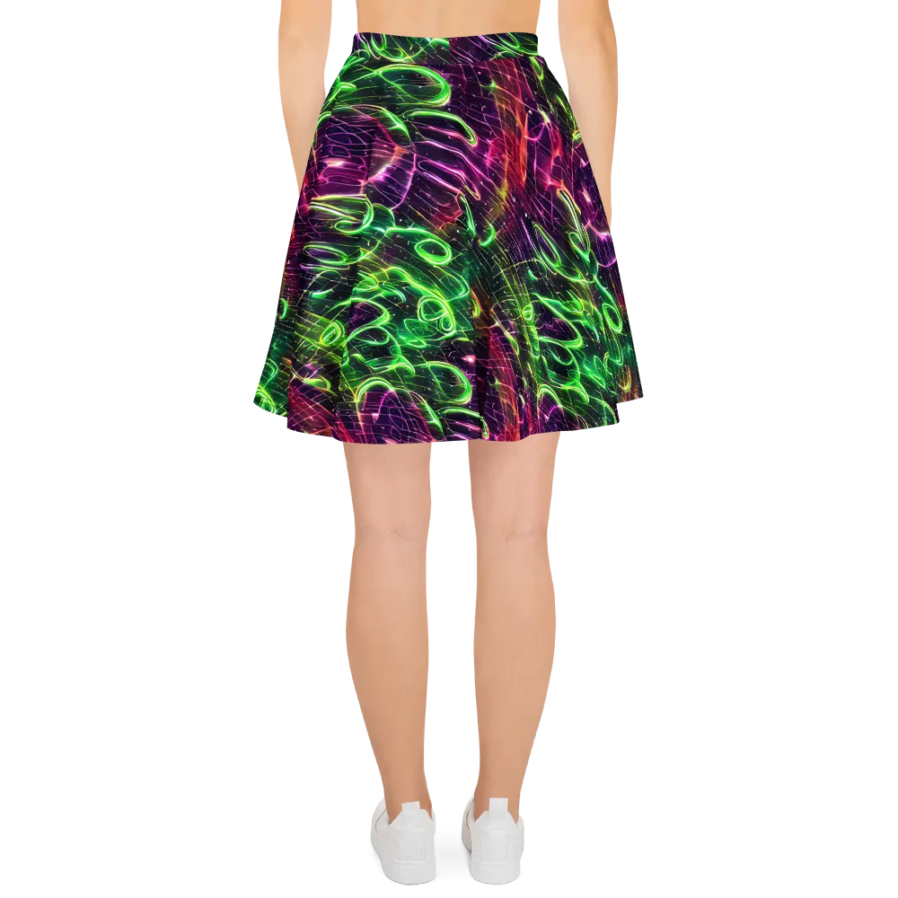Quantum Ribbons on Skater Skirt — Back