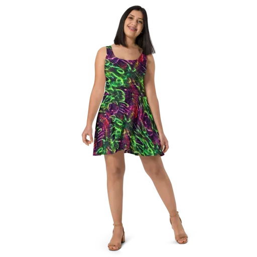 Quantum Ribbons on a Skater Dress