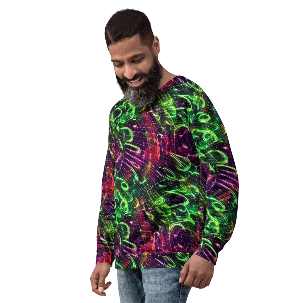 Quantum Ribbons on Sweatshirt — Left Front