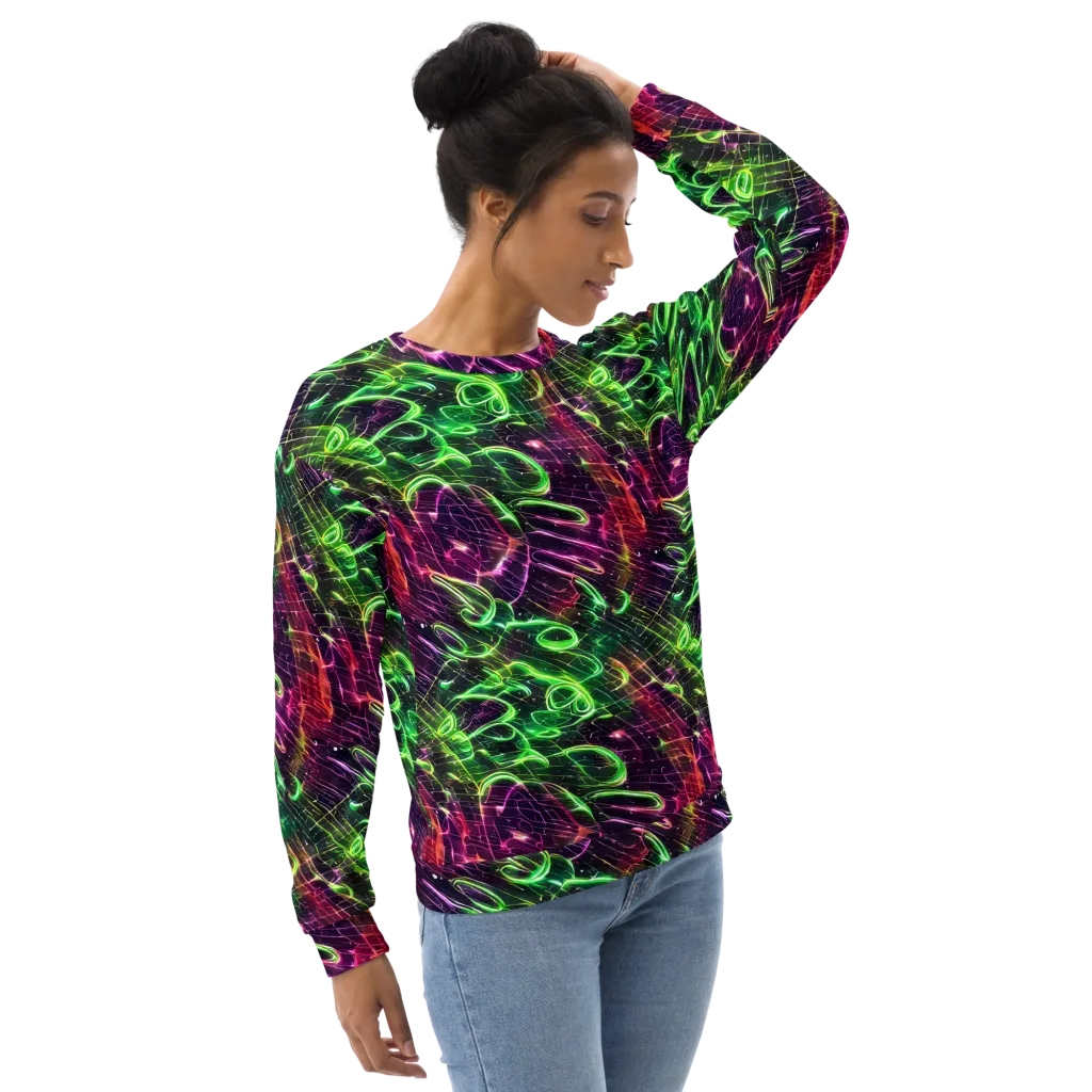Quantum Ribbons on Sweatshirt — Right Front