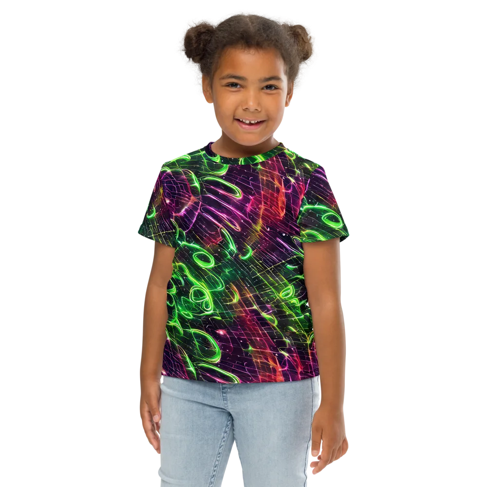 Quantum Ribbons on Kids Crew Neck T-Shirt — Front