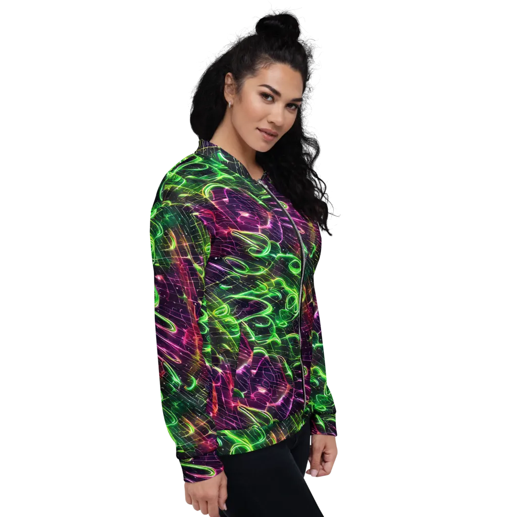 Quantum Ribbons on Bomber Jacket — Right