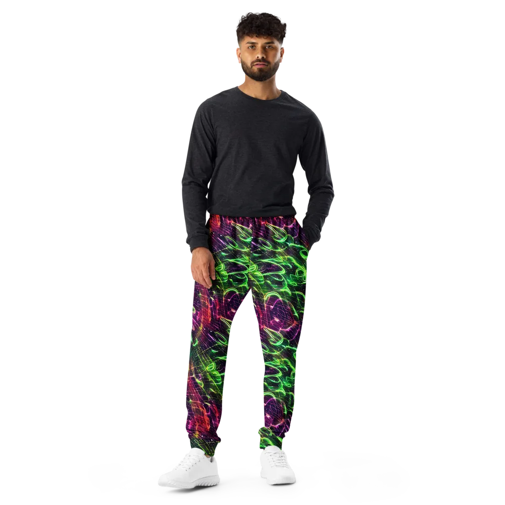 Quantum Ribbons on Men's Joggers — Front