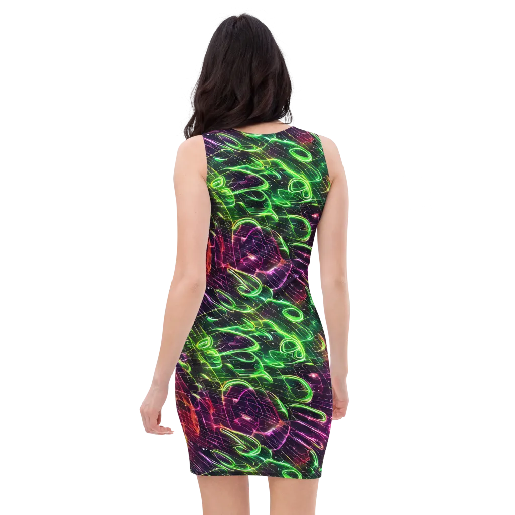 Quantum Ribbons on Bodycon Dress — Back