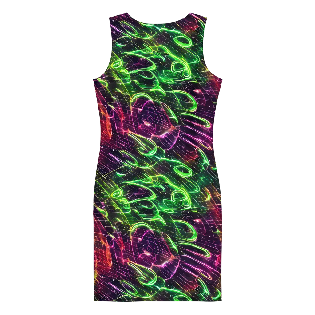 Quantum Ribbons on Bodycon Dress — Back