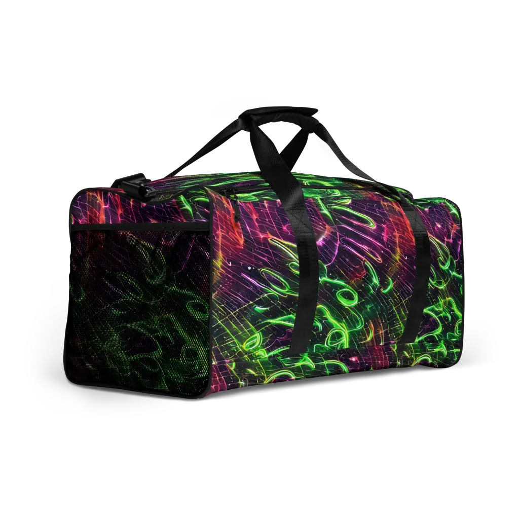 Quantum Ribbons on Duffle Bag — Right Front