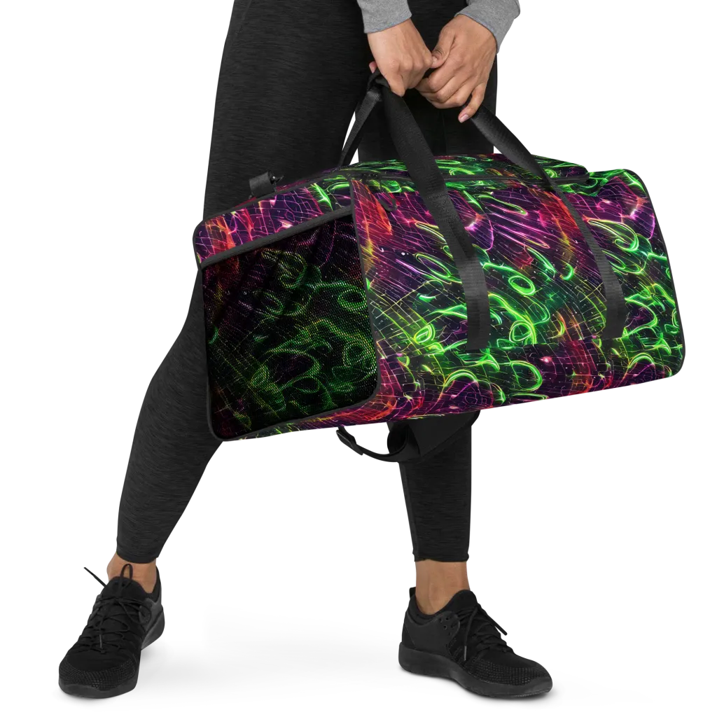 Quantum Ribbons on Duffle Bag — Right Front