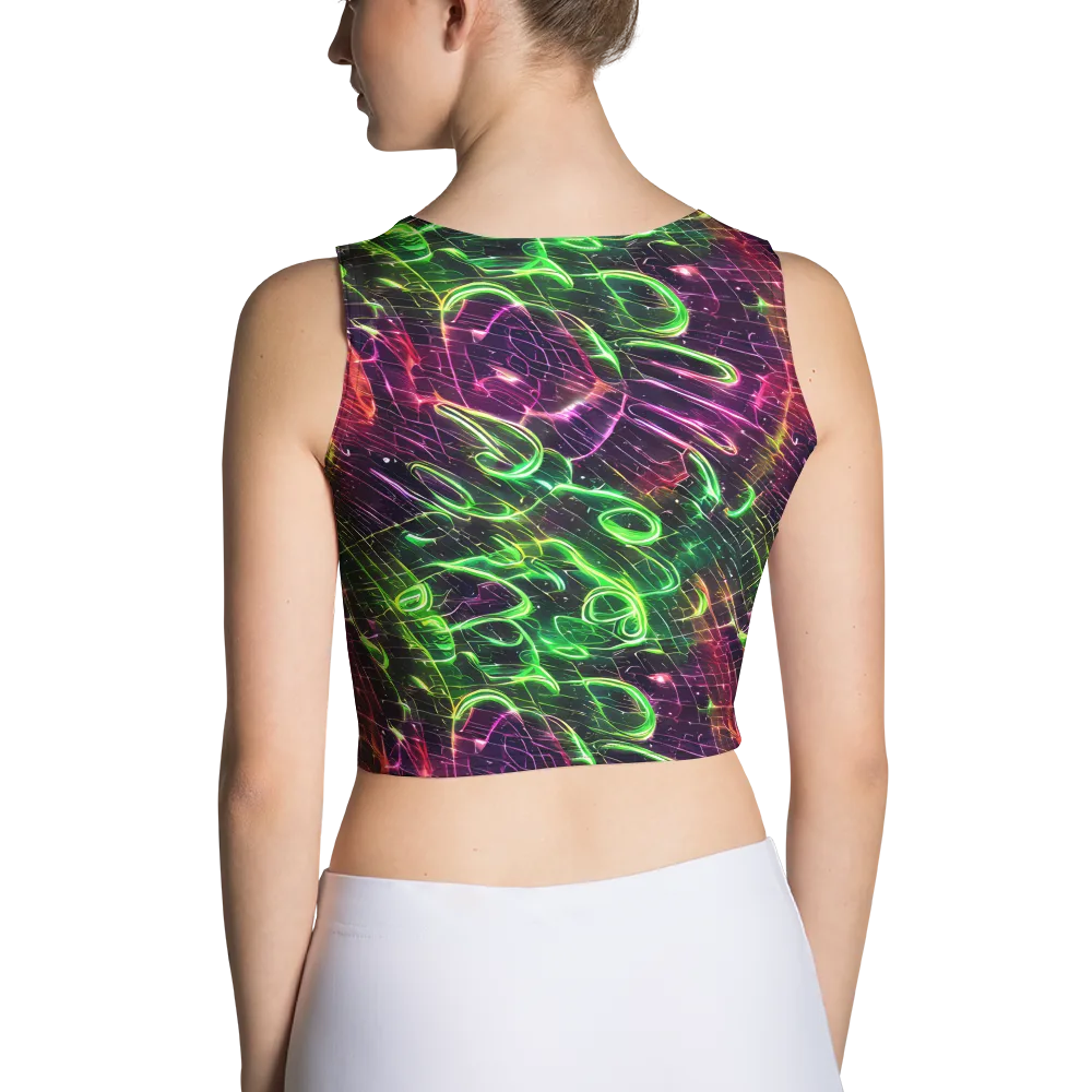 Quantum Ribbons on Crop Top — Back