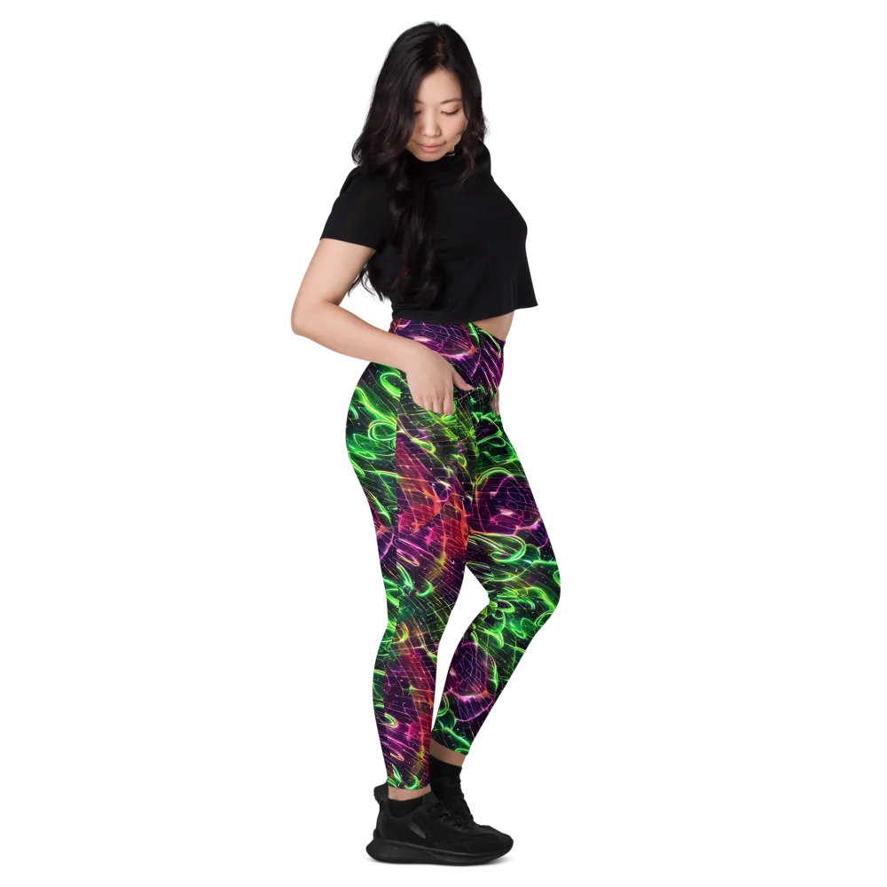 Quantum Ribbons on Leggings with Pockets — Right