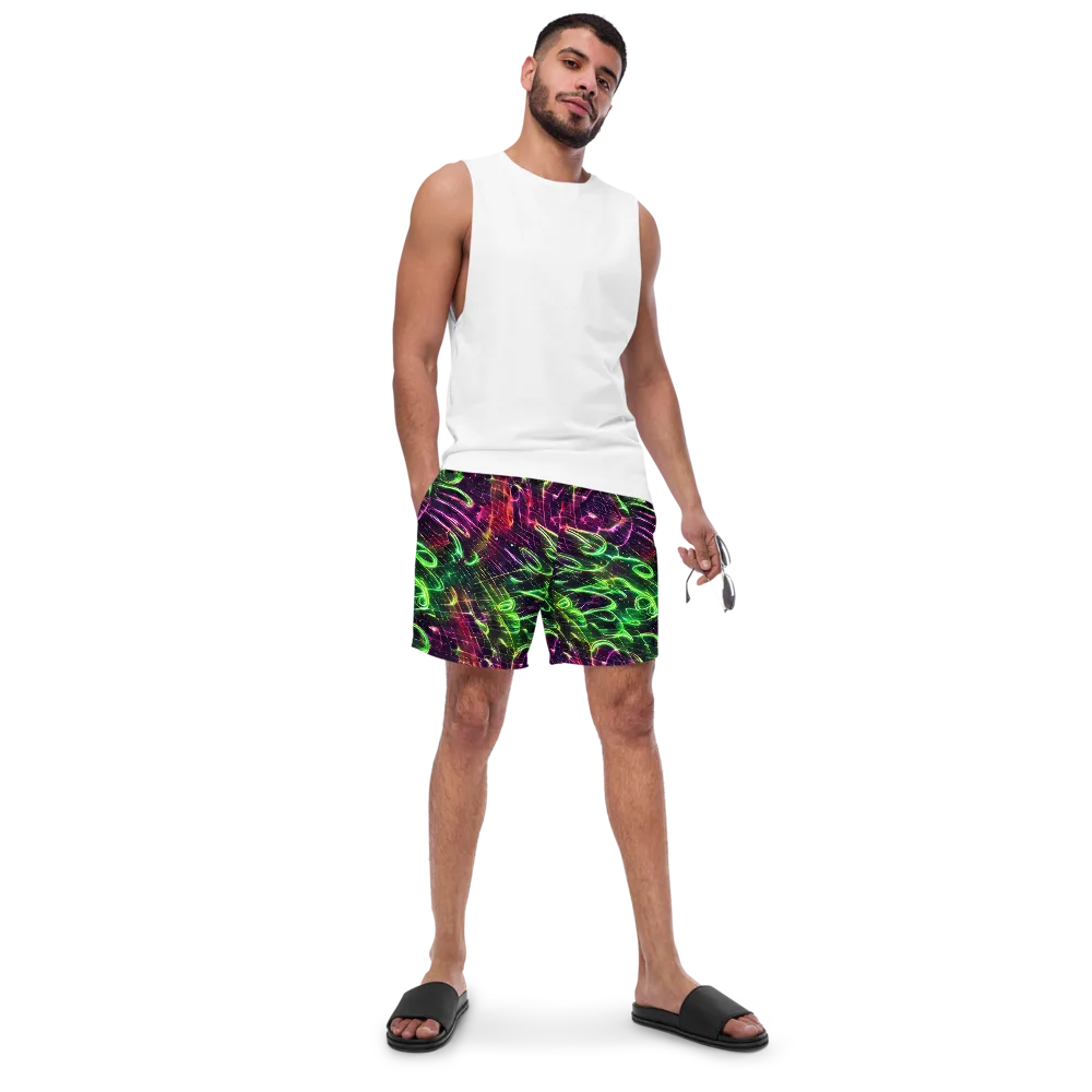 Quantum Ribbons on Swim Trunks — Front