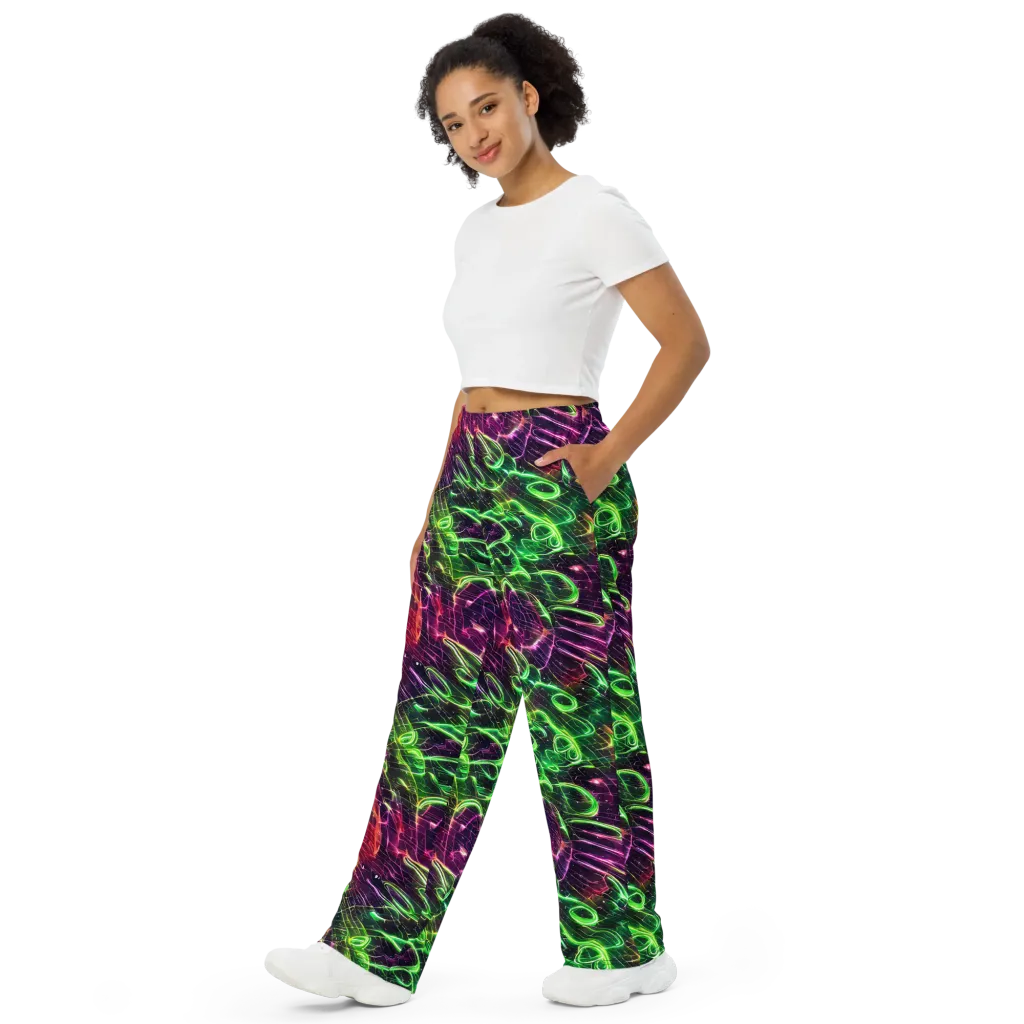 Quantum Ribbons on Wide-Leg Pants — Left Front