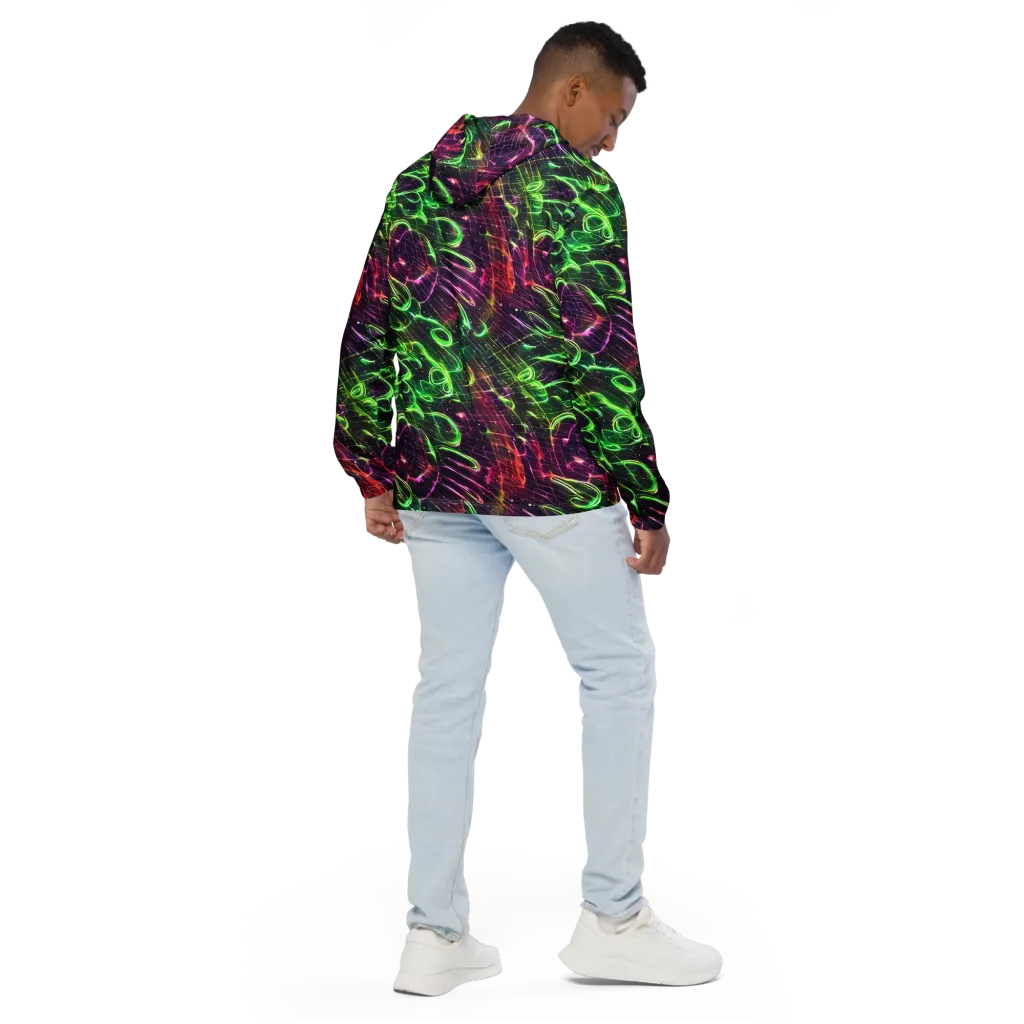 Quantum Ribbons on Men's Windbreaker — Back