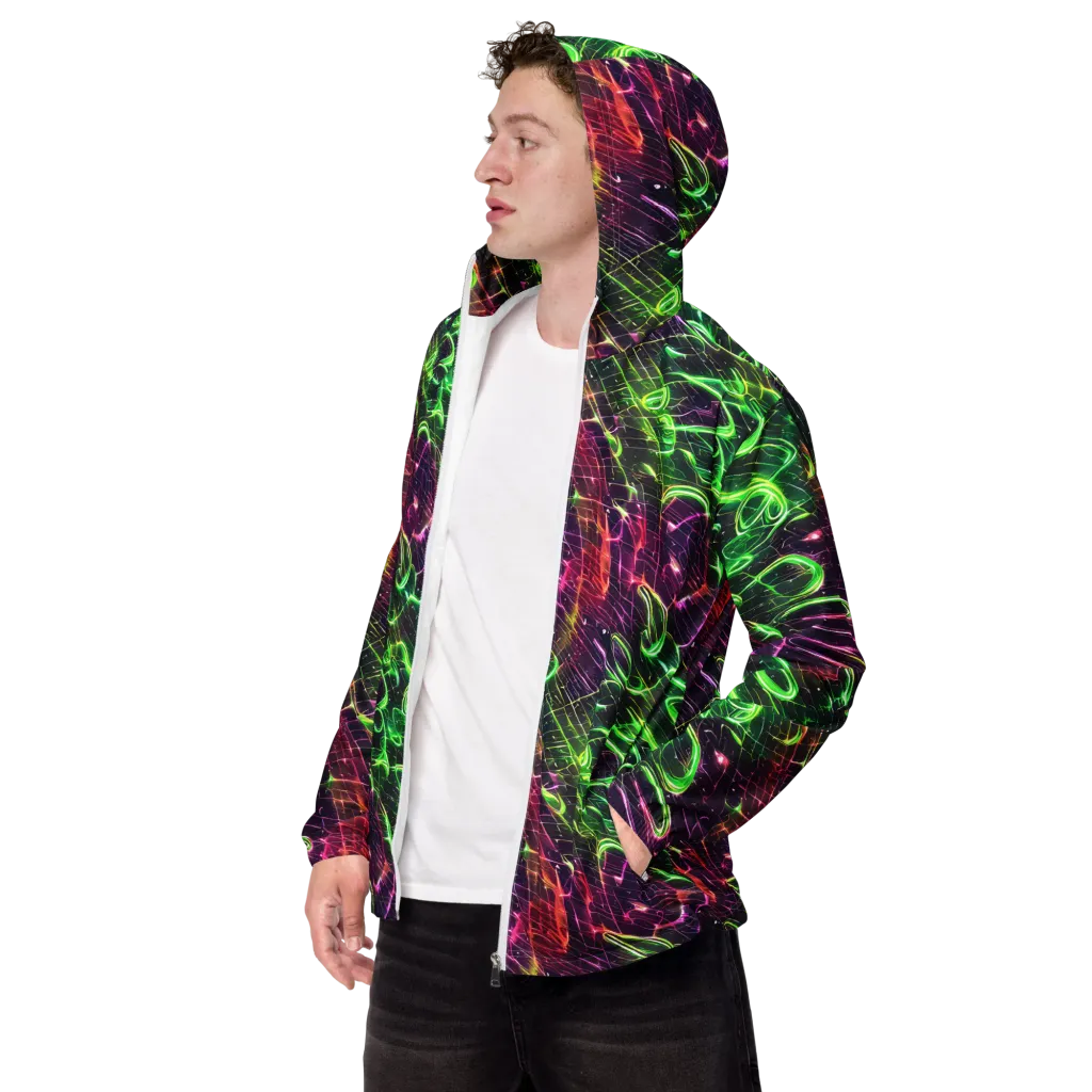 Quantum Ribbons on Men's Windbreaker — Left Front
