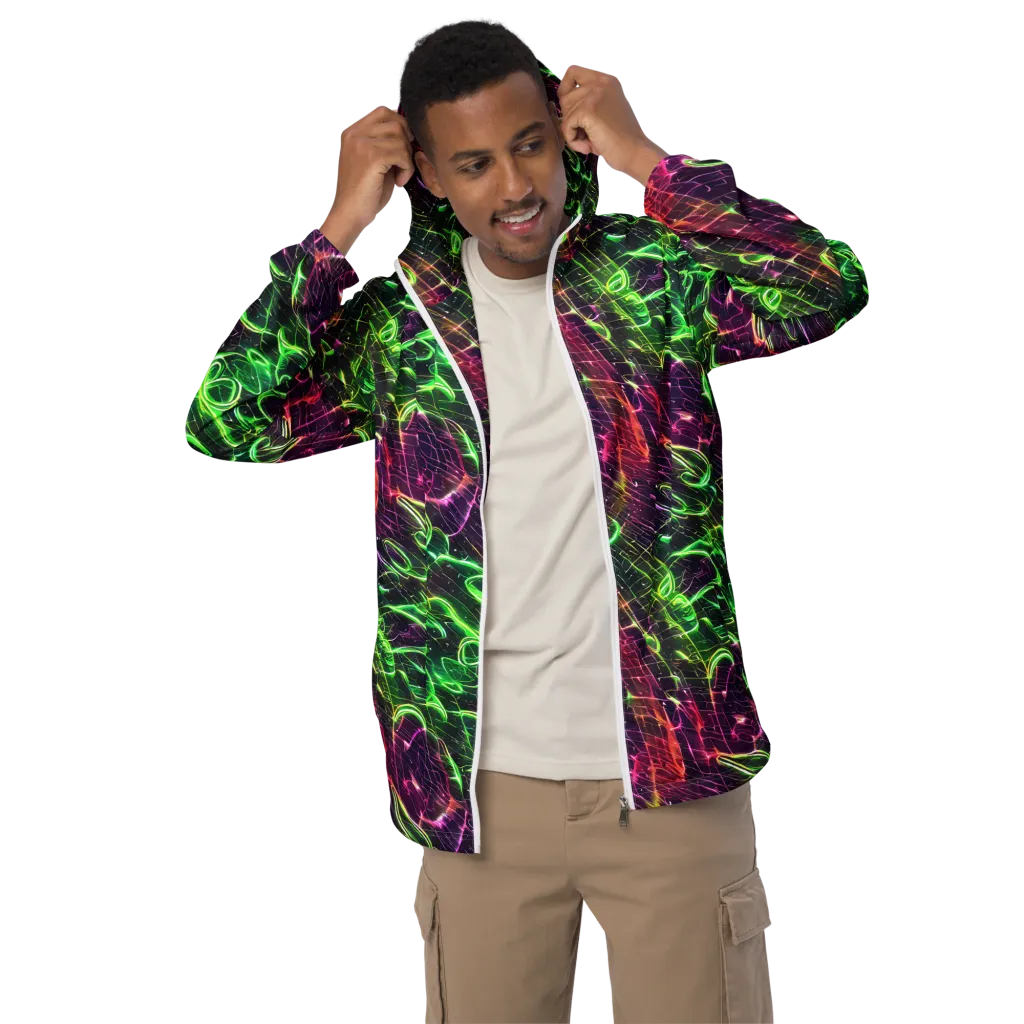 Quantum Ribbons on Men's Windbreaker — Front