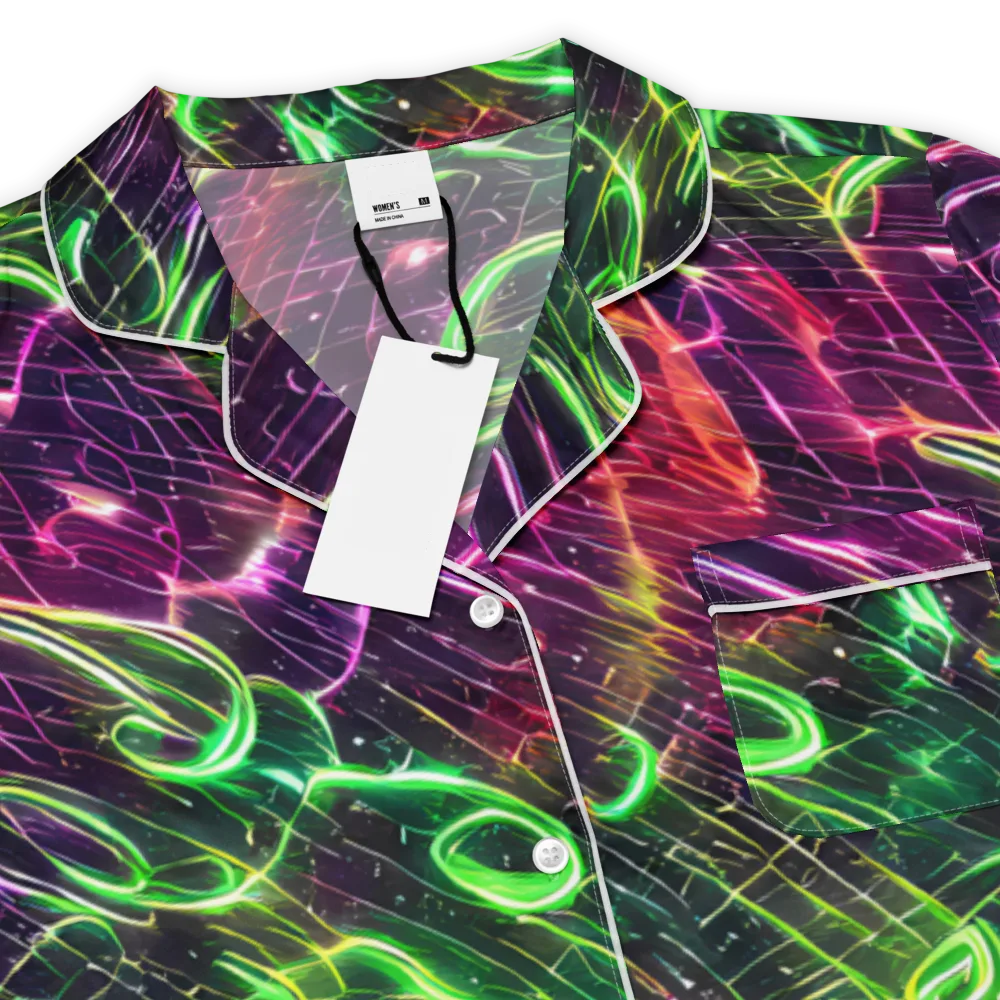 Quantum Ribbons on Women's Short Sleeve Pajama Top — Product details