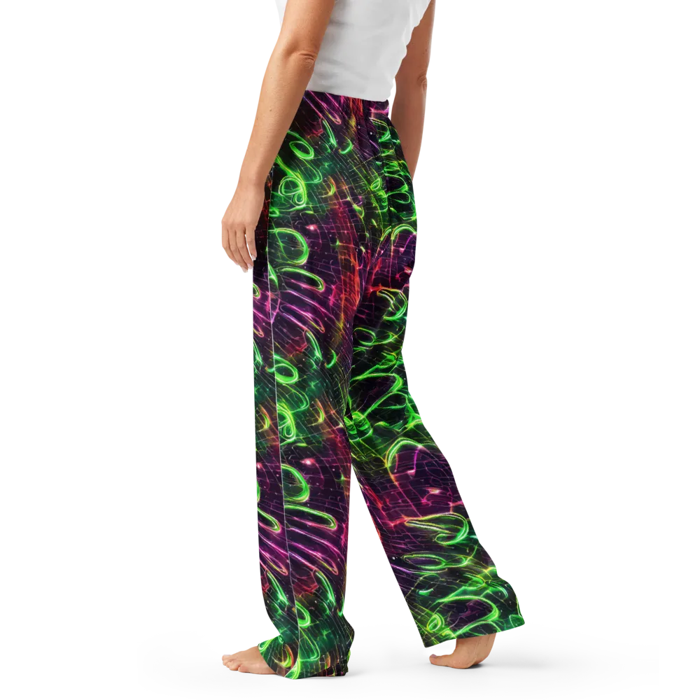 Quantum Ribbons on Women's Pajama Pants — Left