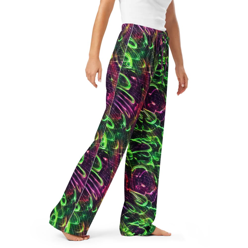 Quantum Ribbons on Women's Pajama Pants — Right Front