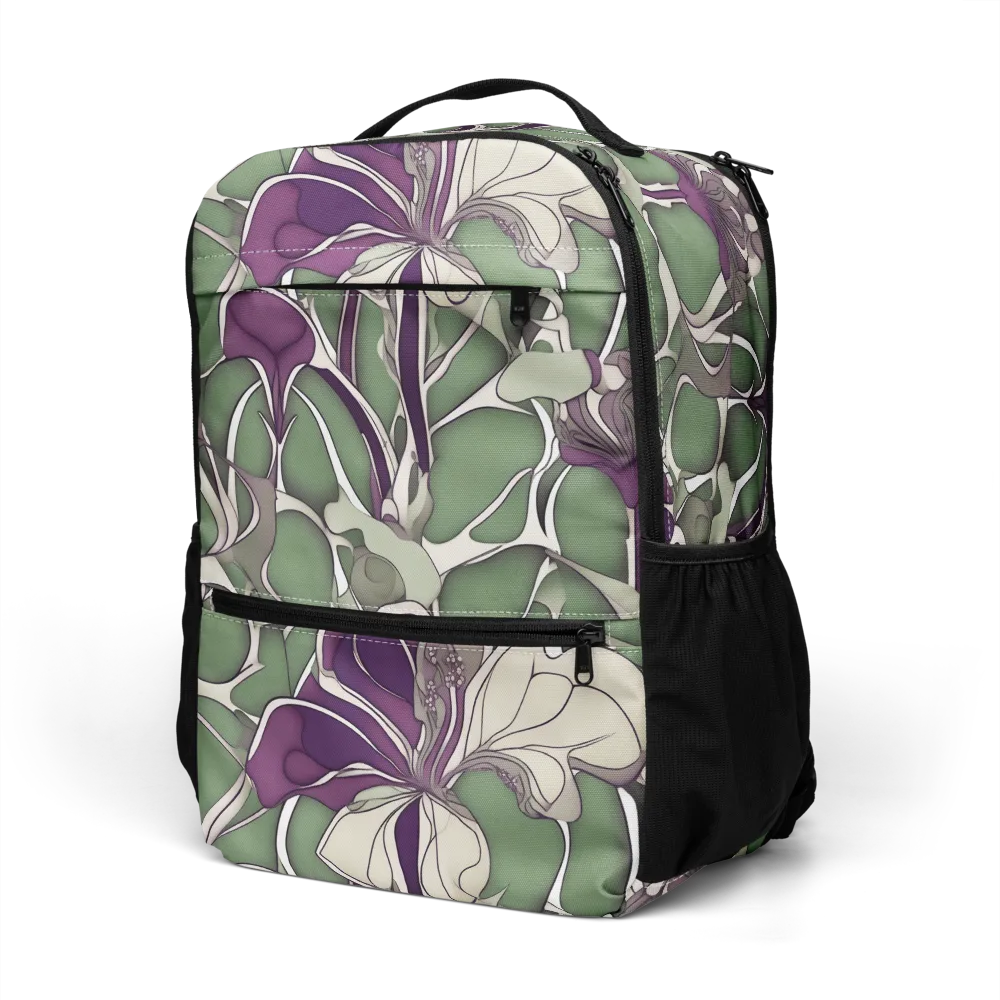 Violet Verdure on Utility Backpack — Left Front