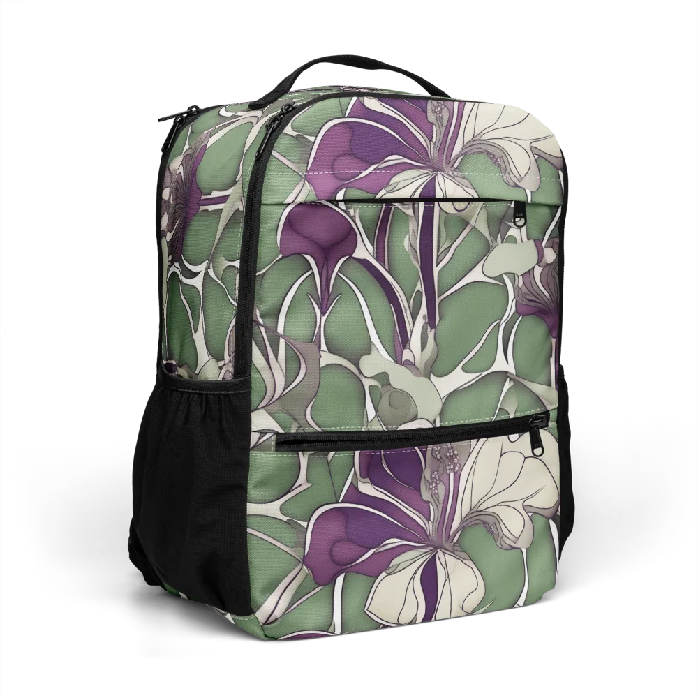Violet Verdure on Utility Backpack — Right Front