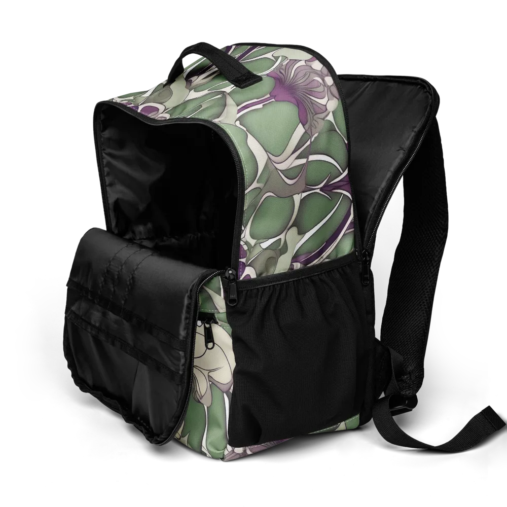 Violet Verdure on Utility Backpack — Product details 2