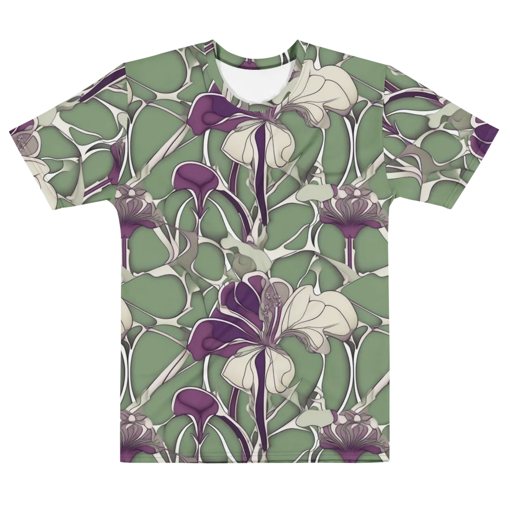 Violet Verdure on Men's Cotton Crew Neck T-Shirt — Front