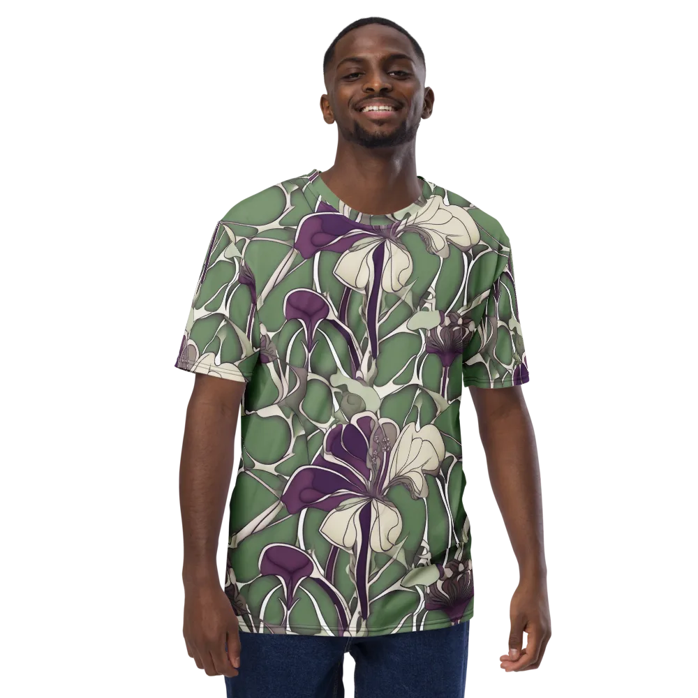 Violet Verdure on Men's Crew Neck T-Shirt — Front