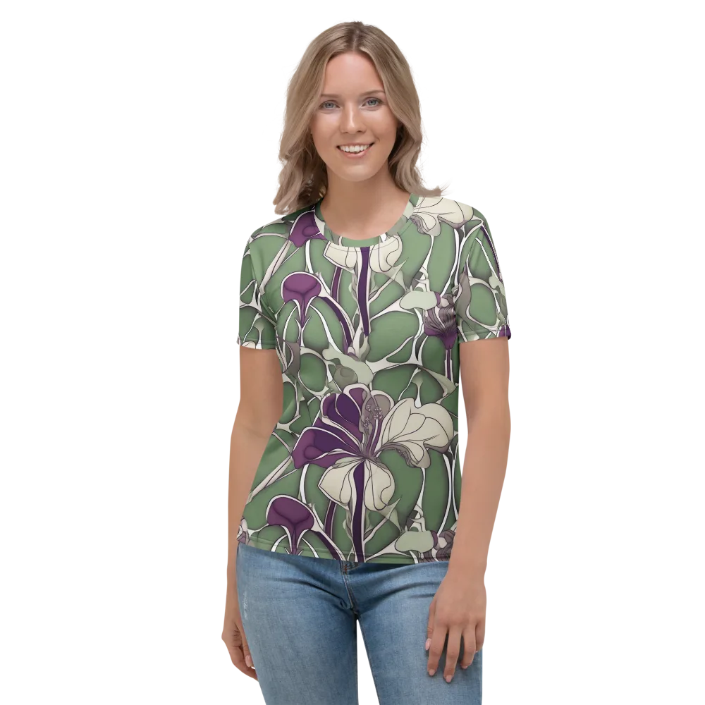 Violet Verdure on Women's Crew Neck T-Shirt — Front