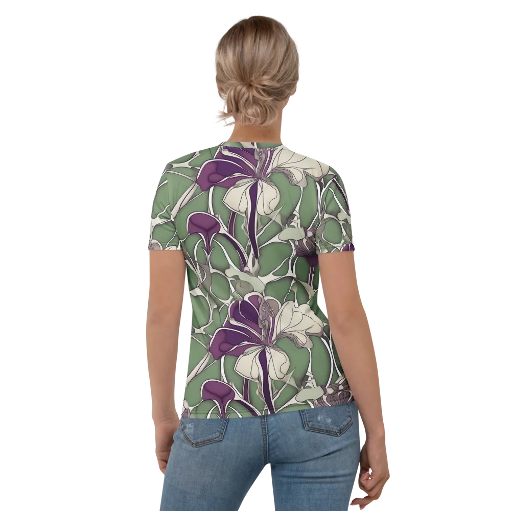 Violet Verdure on Women's Crew Neck T-Shirt — Back
